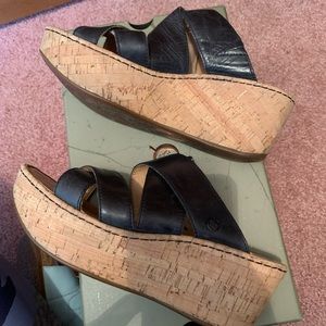 Born leather sandals. Leather upper and lining